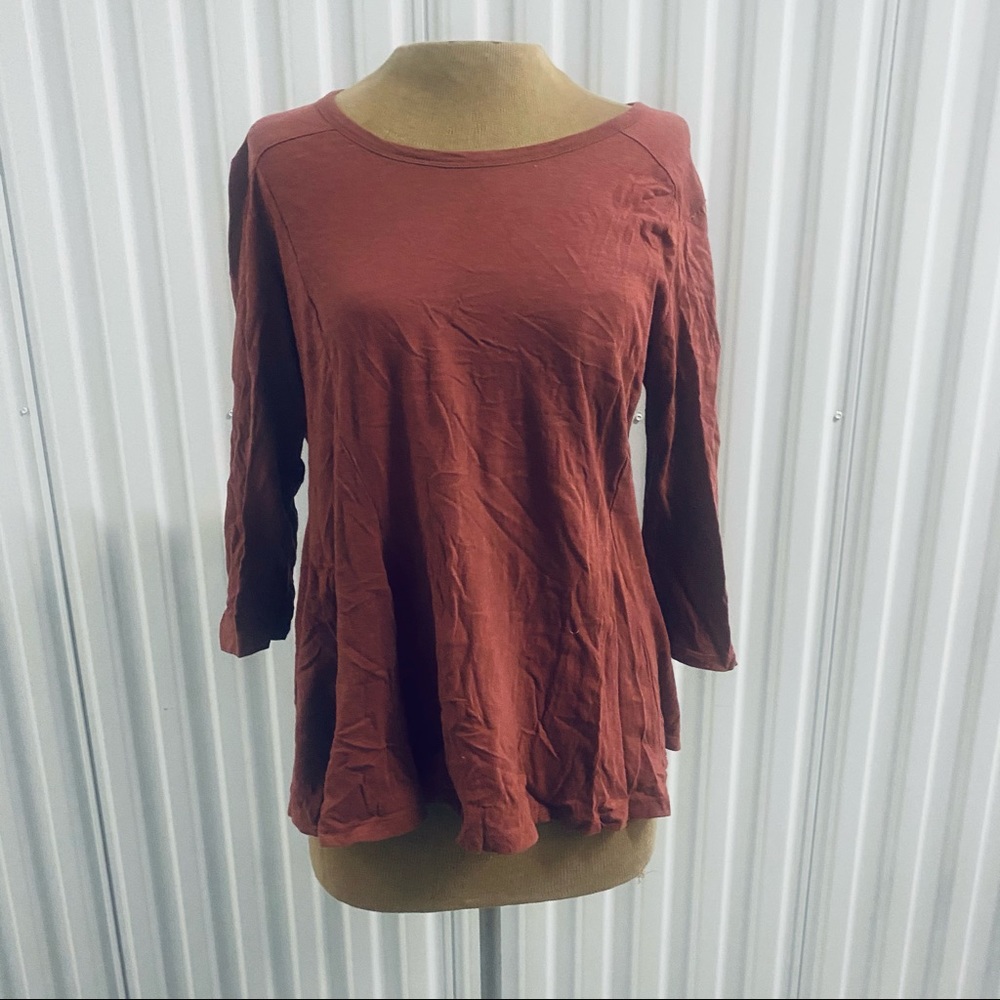 LOGO Lori Goldstein Peplum Top